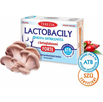 Lactobacily+hlíva ústřičná s betaglukany FORTE -TEREZIA-10ks