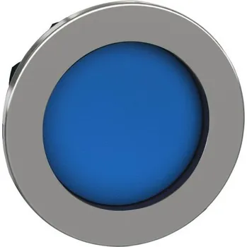 SCHN ZB4FA66 Ovládací hlavice stiskací se symbolem, zapuštěná montáž, Modrá