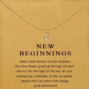 Náhrdelník Náhrdelník Lotosový květ na řetízku barva zlatá