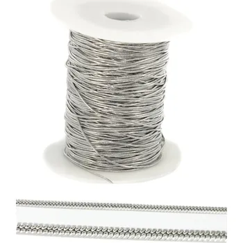 Materiál na výrobu šperku Řetízek Had z chirurgické oceli 0,9mm - 100m - Bez pokovení