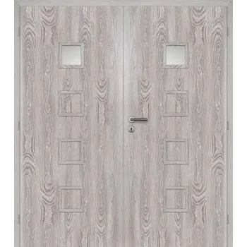 Interiérové dveře Dveře DOORNITE interiérové 125 cm QUADRA 1 dvoukřídlé