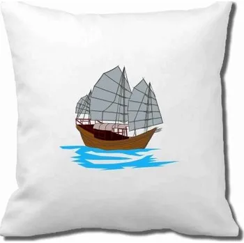 Povlak na dekorativní polštářek Pelisport Povlak s plachetnicí povlak včetně potisku