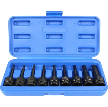 Condor hlavice zástrčné 1/2" , Torx T20 - T60, délka 78 mm, tvrzené, sada 9 dílů - 100-02919