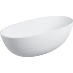 Aplomo Shell M+ 160 volně stojící vana z kompozitu, bílý mat