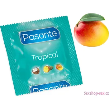 Kondom Kondomy na váhu - Pasante Tropical Mango, mango (1 dkg)
