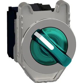 Elektroinstalační materiál SCHN XB4FK123G5 Ovládač otočný prosvětlený,Zelená, 2 pozice pevné, 120V, 1Z RP 1,5kč/ks