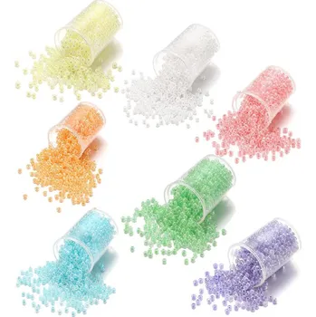 Materiál na výrobu šperku Skleněné korálky - Rokajl 2mm - 30g - 5.000Ks - Světle Růžová