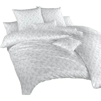 Povlečení DADKA VRACOV Rokoko šedé 220 x 200, 2x 70 x 90 cm zipový uzávěr