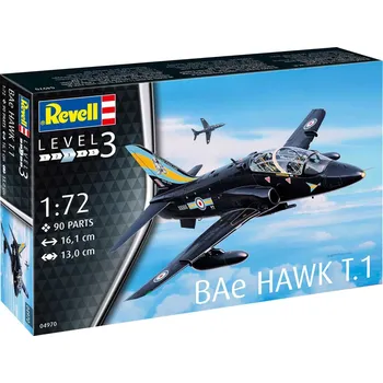 Plastikový model Revell Plastic ModelKit letadlo 04970 - BAe Hawk T.1 (1:72)