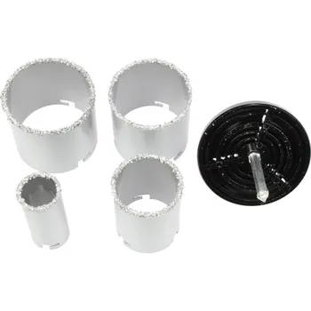 Příslušenství k vrtačce Condor korunky vykružovací, průměr 33 - 53 - 63 - 73 mm, sada 6 dílů - 100-01096