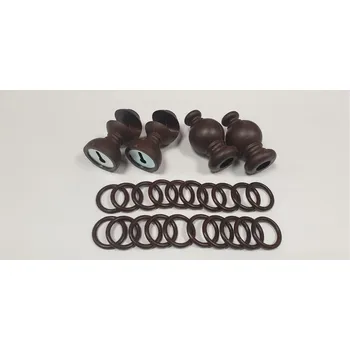 Uchycení záclony a závěsu TVAR Záclonová souprava, hnědá