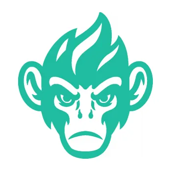 Samolepící dekorace SAMOLEPKA Opičák 002 pravá (25 - tyrkysová) NA AUTO, NÁLEPKA, FÓLIE, POLEP, TUNING, VLASTNÍ TEXT, TISK, AUTOSAMOLEPKY.cz, POLEPY, OBRÁZEK, LOGO, SAMOLEPKY