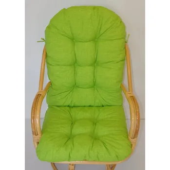 Podsedák Axin Trading s.r.o. Polstr na křeslo Havai látka světle zelený melír