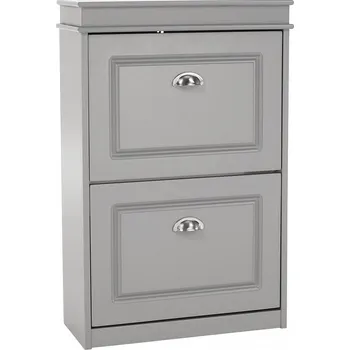 Komoda Botník, 2-řadový, šedá, SEBER TYP 1