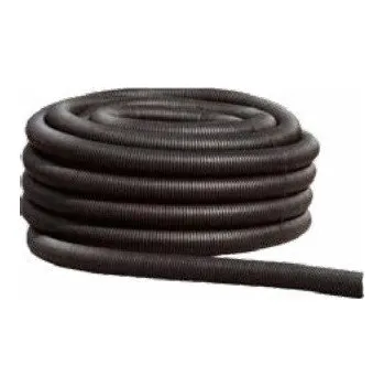 Kanalizační potrubí Drenážní trubka Midas flexibilní DN 65 PE černá, děrovaná