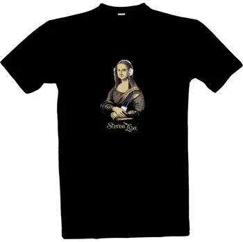 Pánská móda Tričko s potiskem Stereo Lisa - pánské pánské