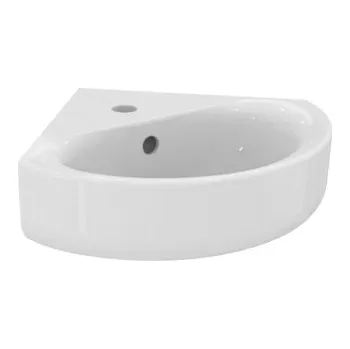 Umyvadlo IdealStandard Ideal Standard Connect Umývátko rohové 480x440x160 mm, s přepadem, bílé, E713601