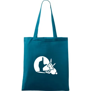 Zajíc stín loser - Taška bavlněná - 42 x 38 cm ( Petrolejová )