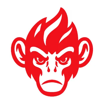 Samolepící dekorace SAMOLEPKA Opičák 002 pravá (10 - červená) NA AUTO, NÁLEPKA, FÓLIE, POLEP, TUNING, VLASTNÍ TEXT, TISK, AUTOSAMOLEPKY.cz, POLEPY, OBRÁZEK, LOGO, SAMOLEPKY