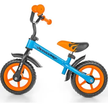 Odrážedlo MILLY MALLY odrážedlo Dragon s brzdou Orange-Blue