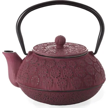 Konvice na čaj Čajová zahrada Japonská litinová konvice Shenmi 600ml s podložkou