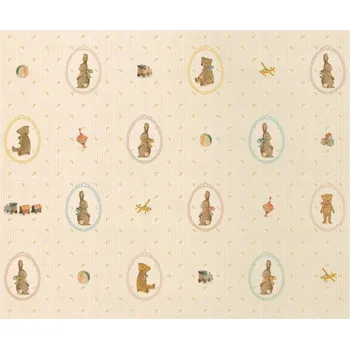 Balící papír Maileg Balicí papír Bunnies and Teddies 10 m Maileg Giftwrap Bunnies and Teddies, 10 m