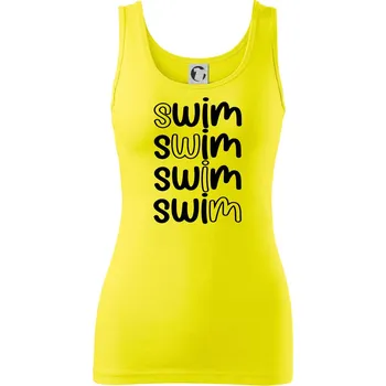 Dámské tričko Swim nápis - Dámské tílko - S ( Citrónová )