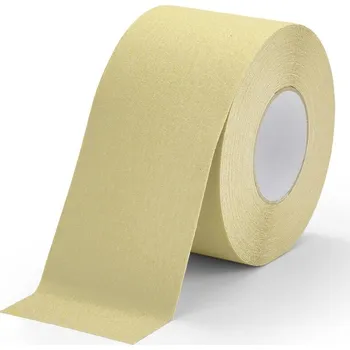 Výstražná páska Béžová korundová protiskluzová páska FLOMA Standard - 18,3 m x 10 cm a tloušťka 0,7 mm