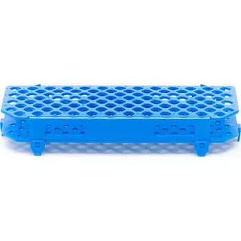 Speciální výtvarná barva Stojan na mikrozkumavky 1,5 ml, různé barvy, PP, Počet míst: 100, Barva: Modrá