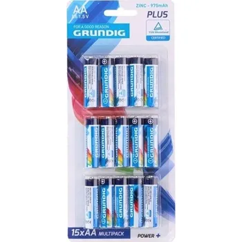 Článková baterie GRUNDIG BATERIE AA 1,5V SADA 15 KS