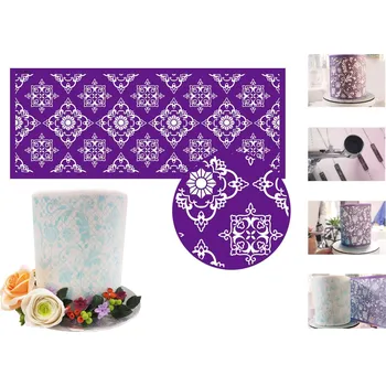 Stencil šablona na dort - Loeat - 45x18 cm Cakesicq