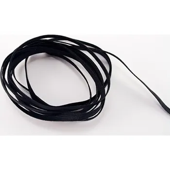 Textilní guma Prádlová pruženka šíře 0,3 cm - černá