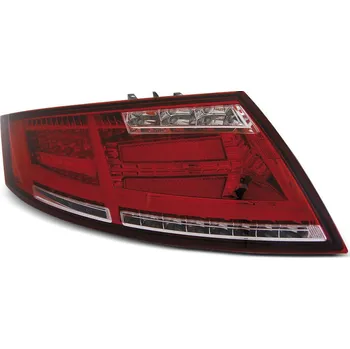 Zadní světlomet TUNING-TEC Zadní světla Audi TT 04.06-02.14 červené/krystal LED BAR