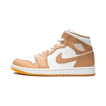 Pánská móda Tenisky Jordan 1 Mid Hemp Tan White Velikost: 45