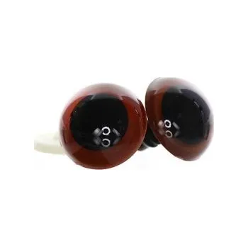 Bezpečnostní oči 24mm hnědé