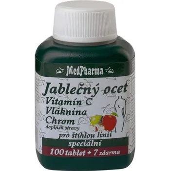 MedPharma Jablečný ocet + vláknina + vitamín C + chrom