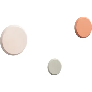 Věšák Set tří pestrobarevných bukových nástěnných věšáků Kave Home Nadua