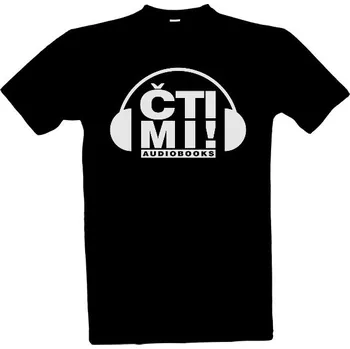 Pánské tričko Tričko s potiskem Motiv: Logo Čti mi! - Bílé pánské