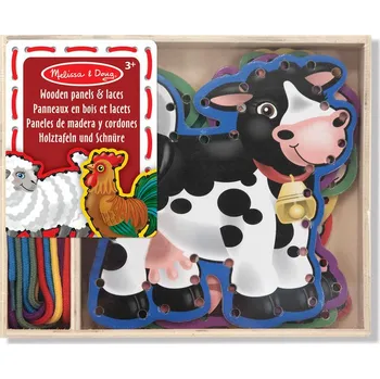 kreativní sada Melissa & Doug Veselé provlékání Zvířátka z farmy