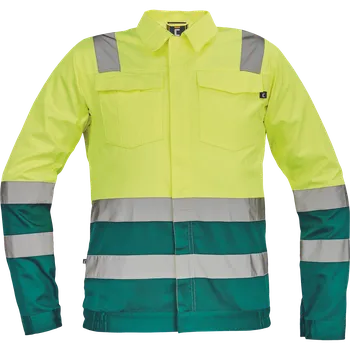 pracovní bunda Cerva VALENCIA HV Pracovní bunda žlutá / zelená 50 0351001073050