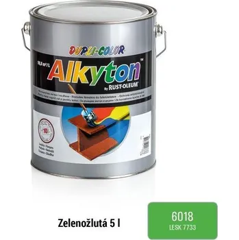 barva na kov RUST-OLEUM ALKYTON RAL6018 lesk 5l