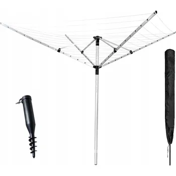 Sušák na prádlo Modern Home Venkovní sušák na prádlo s krytem a kolíkem 60 m