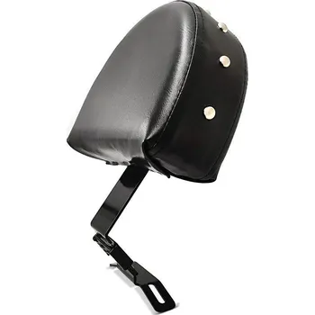 Moto sedlo Harley-Davidson Fat Boy Special/Lo 10-17, opěrka řidiče, nýty, černá