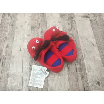 Dívčí bačkory DANAPO Dětské bačkůrky papuče včelka měkké Varianta: červená 34