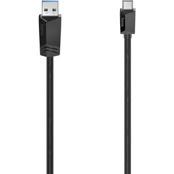 Audio kabel Hama USB-C 3.2 Gen1 kabel typ A-C 1,5 m, černý