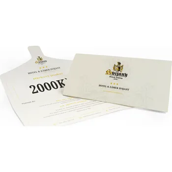 Dárkový potravinový koš Poukaz - ubytování a služby Hotelu & Zámku Svijany v hodnotě 2 000 Kč