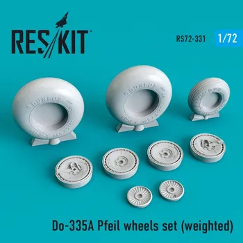 Plastikový model 1/72 Do-335 A Pfeil wheels set (weighted)