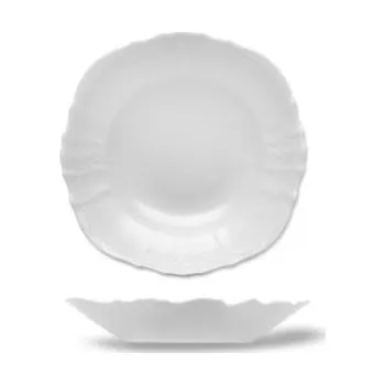Porcelánová mísa hluboká, 25 cm, Bernadotte, český porcelán, bílá, Thun 1794