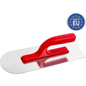 Zednické hladítko Hladítko Strend Pro Premium, plast. rúčka, zaoblené, 320x110 mm, 0,7 mm, nerez