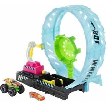 autodráha Hot Wheels Monster Trucks HBN02 Výzva epické smyčky svítící